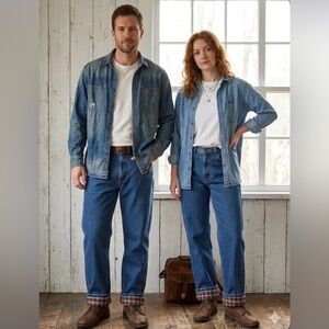 VTG Eddie Bauer Flannel Lined Jeans